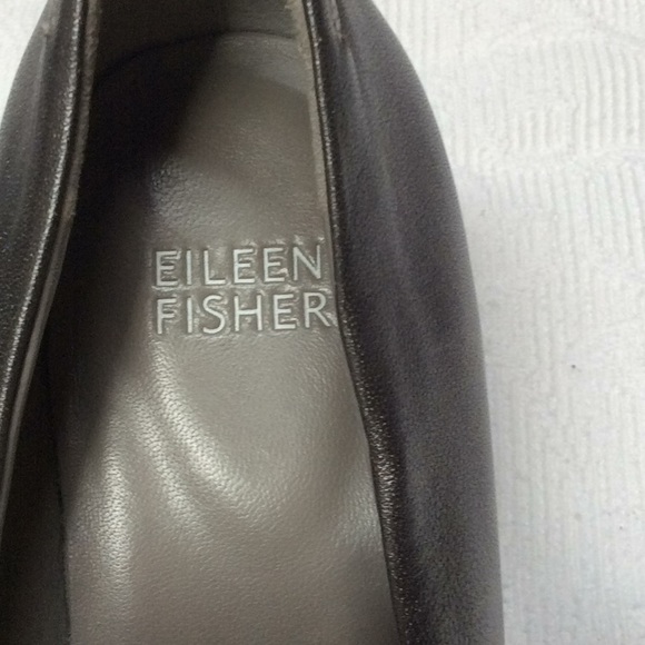 Eileen Fisher Pure II Metallic Leather Pumps 8 👠 - Picture 8 of 8
